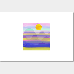 Sunset Rainbow Posters and Art